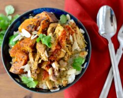 Slow Cooker Moroccan Chicken Thighs